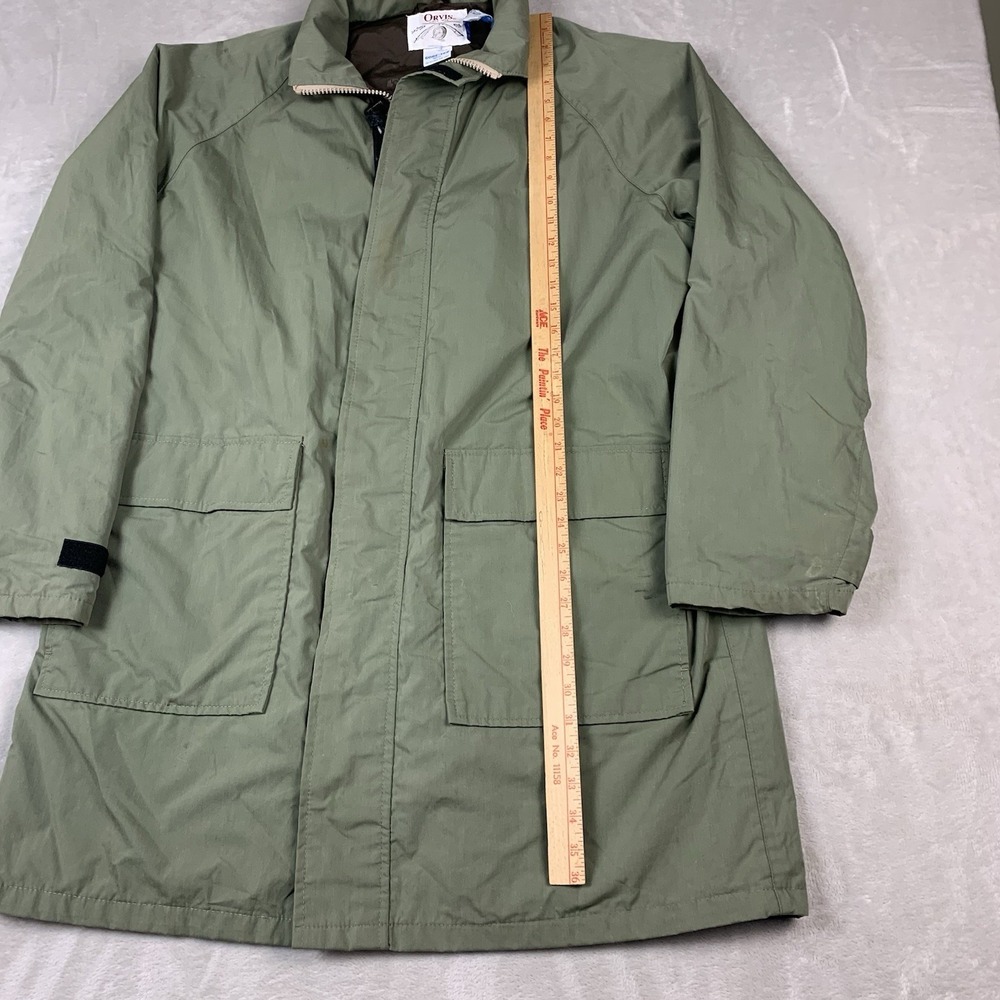 Orvis Gore-Tex Jacket XL Green Hood Vintage Lined Needs Cleaning* Windbreaker - Picture 3 of 9